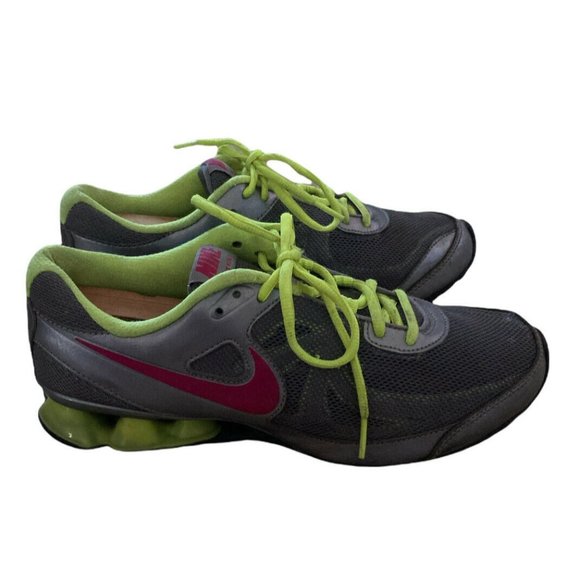 Nike Womens Reax Run 7 525755-001 Gray Yellow Running Shoes Lace Up Size 9 - Picture 4 of 12